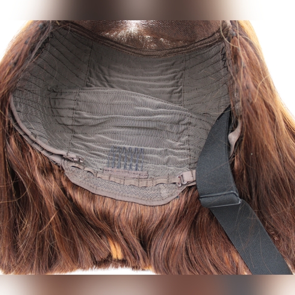 12” Black & Brown Highlight Bob Wig – 200% Density, 5x7 Closure - Picture 5 of 5